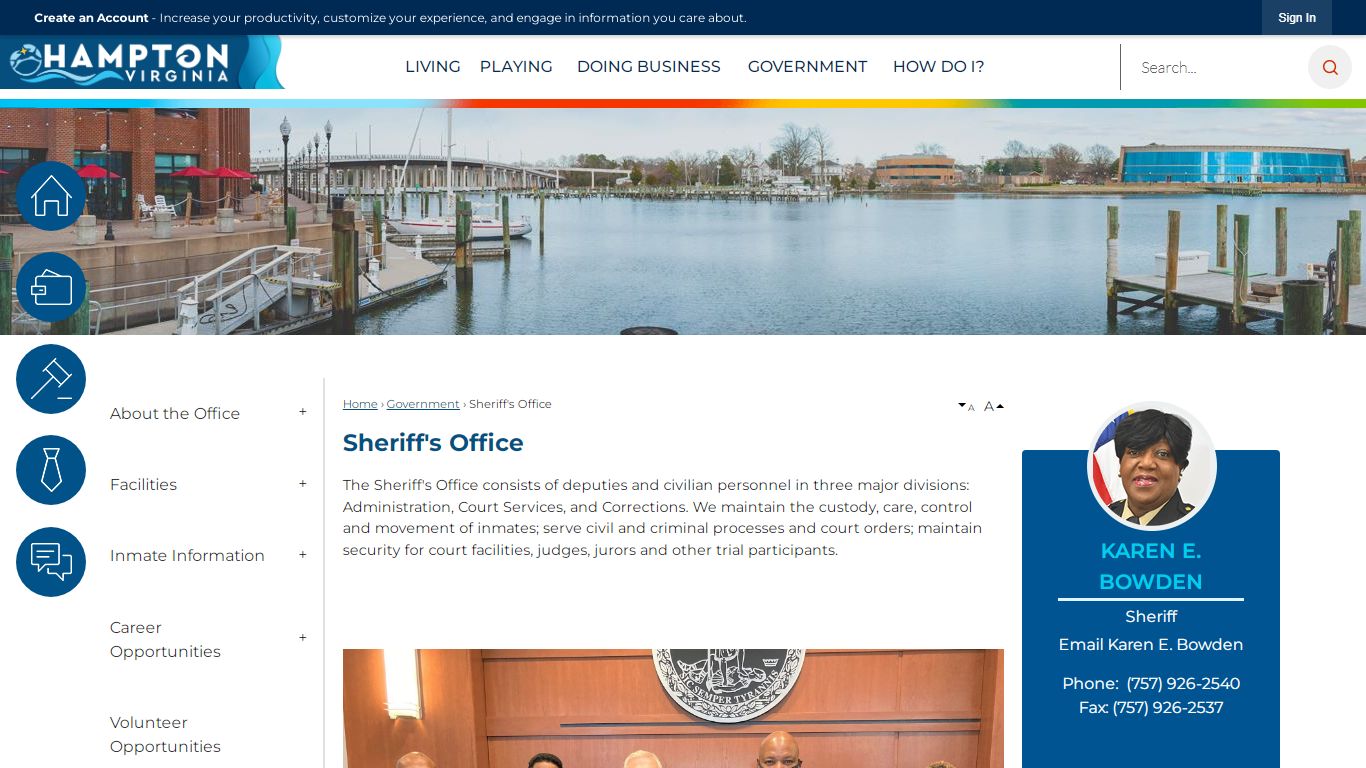 Sheriff's Office | Hampton, VA - Official Website